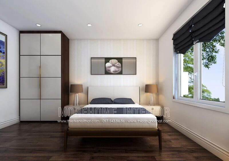 Mẫu giường ngủ gỗ óc chó đơn giản, tinh tế, hiện đại cho phòng ngủ chung cư, biệt thự, nhà phố... Mẫu giường ngủ gỗ óc chó tự nhiên sang trọng