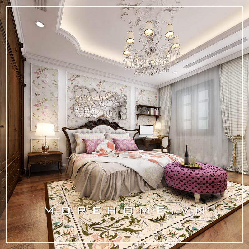 Giường ngủ gỗ óc chó