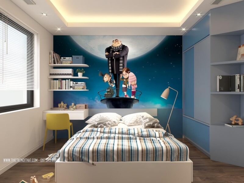 Tủ quần áo kết hợp kệ trang trí Tủ quần áo kết hợp kệ trang trí