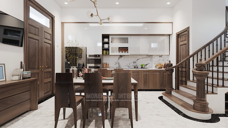 mẫu bàn ăn gỗ tự nhiên cao cấp cho phòng ăn sang trọng