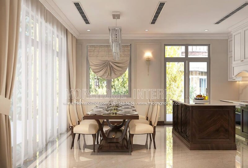 mẫu bàn ăn gỗ tự nhiên cao cấp cho phòng ăn sang trọng