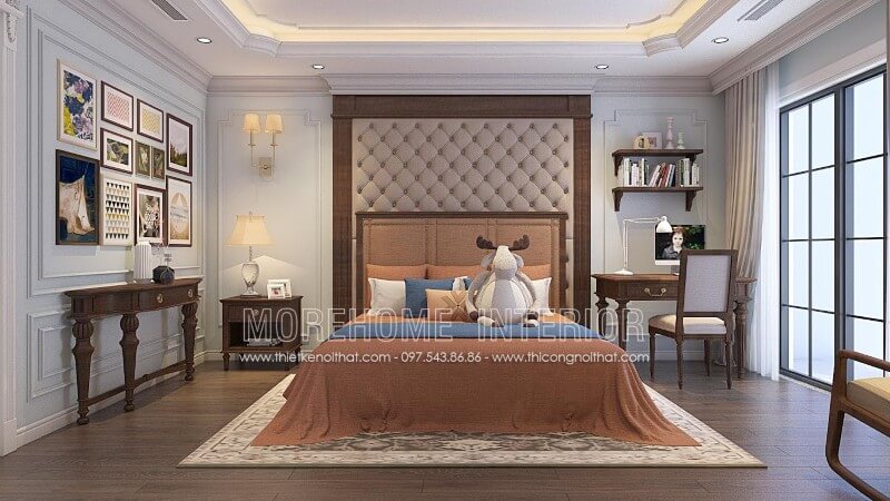 Giường ngủ gỗ óc chó tự nhiên Giường gỗ óc chó tự nhiên