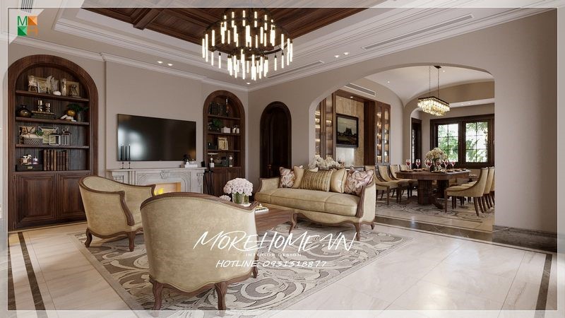 Sofa gỗ nỉ