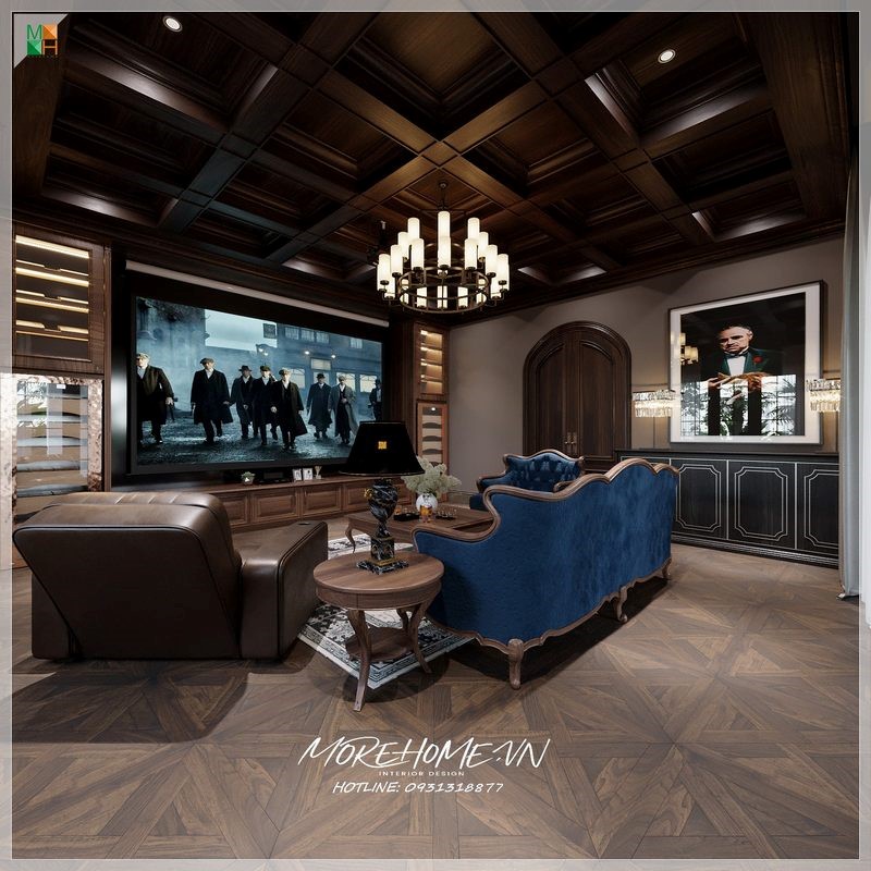 Sofa gỗ nỉ