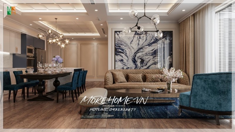 Sofa gỗ nỉ