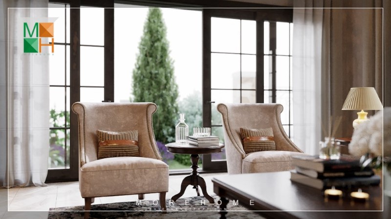 Sofa gỗ nỉ