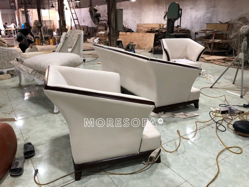 Sofa gỗ nỉ