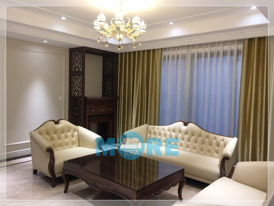 Sofa gỗ da