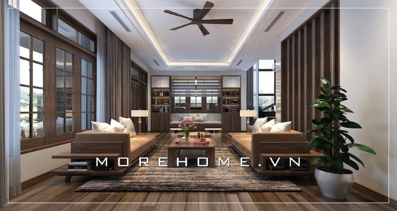 Sofa gỗ da
