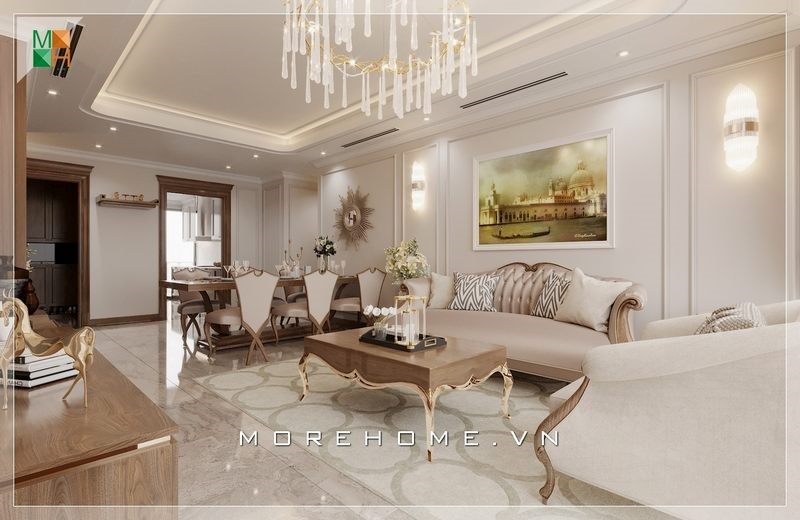 sofa gỗ sồi giả vân óc chó