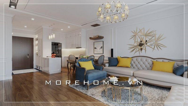 sofa gỗ sồi giả vân óc chó